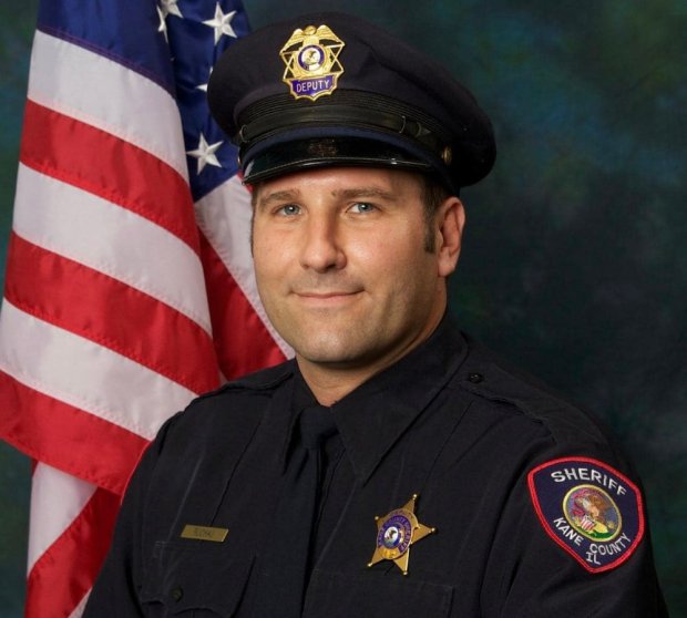 A funeral was held in Sugar Grove Saturday for Kane County Sheriff's Deputy Christopher Ruchaj, who died unexpectedly of cardiac arrest on Feb. 14 at his home.- Original Credit: