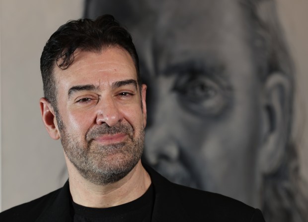 Singer Paul Marinaro stands for a portrait at Studio 5 performance space, Feb. 9, 2024, in Evanston. (John J. Kim/Chicago Tribune)