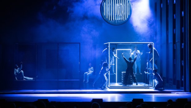 The ensemble of the touring production of "Message in a Bottle," with choreography by Kate Prince. (Lynn Theisen)