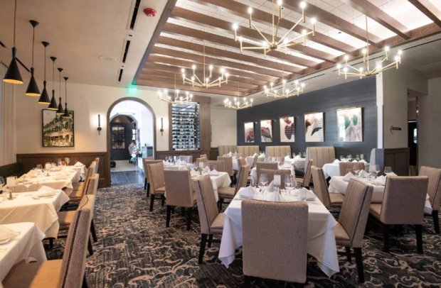Interior view of a Ruth's Chris Steak House, which is to be built as part of the Block 59 dining/entertainment complex in Naperville. (Brixmor Property Group)