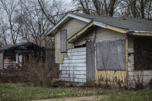 An abandoned house in the 1400 block of 14th Place in Ford Heights (2020 file photo)