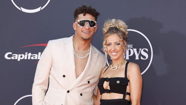 Patrick and Brittany Mahomes attend the 2023 ESPY Awards on July 12, 2023, in Hollywood, Calif. (Frazer Harrison/Getty Images)