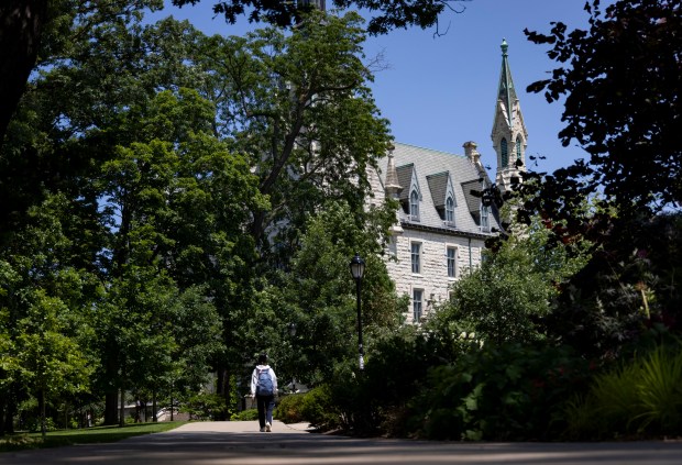 The Northwestern University campus in Evanston on July 10, 2023.