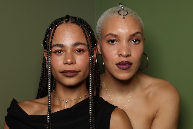 Camille Bacon, left, and Daria Harper came together to produce an online magazine centered in the Black diasporic experience. (John J. Kim/Chicago Tribune)