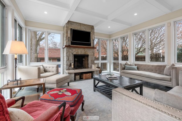 Oak Park 5-bedroom home with marble-faced wood-burning fireplace: $1.4M- Original Credit: Luis Ramos/LCR Visuals