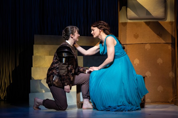 Tyler Meredith and Jennifer Morrison in "The Penelopiad" at the Goodman Theatre. (Liz Lauren)