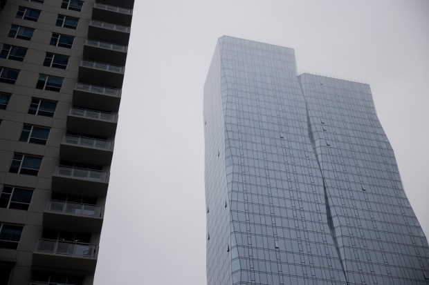 1326 South Michigan, a 500-unit South Loop apartment tower, is seen on March 14, 2024, in Chicago. It recently sold for about $144 million, making it the largest apartment sale in Chicago so far this year. (Vincent Alban/Chicago Tribune)