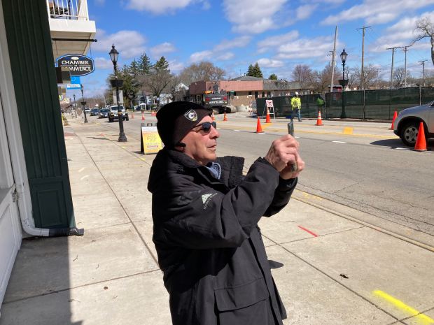 Demolition took place March 27, 2024, for Teehan's, an Irish tavern in downtown Tinley Park. (Mike Nolan / Daily Southtown)