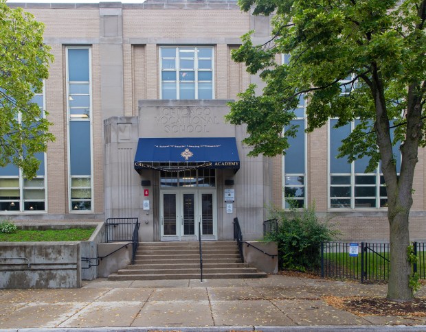 Chicago Vocational Career Academy on July 13, 2021. (Vashon Jordan Jr./Chicago Tribune)