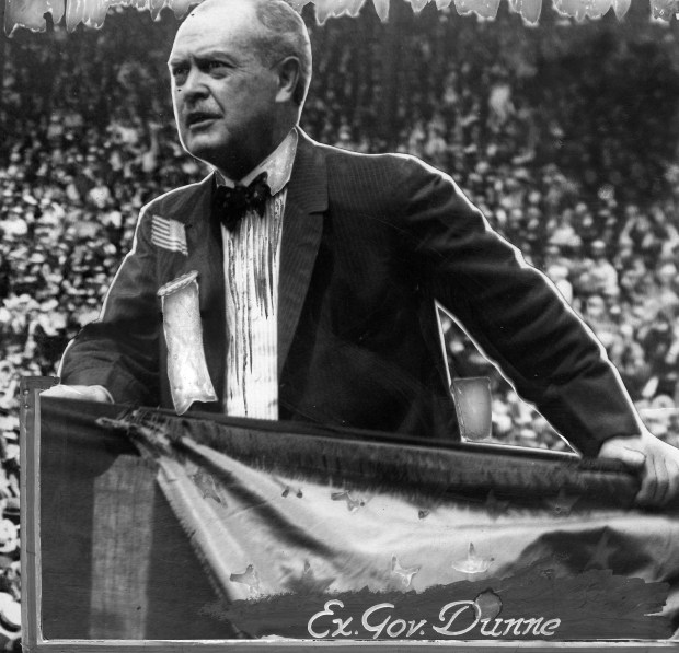 Former Chicago Mayor and former Illinois Gov. Edward F. Dunne, circa 1919. Editors note: this historic photo has been hand-painted. (Chicago Tribune historical photo) 