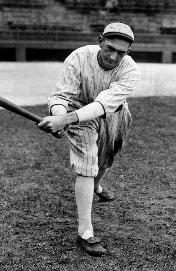 Chicago White Sox outfielder Shoeless Joe Jackson, a prominent figure in the 1919 World Series scandal, in an undated photo. (Chicago Tribune archive)