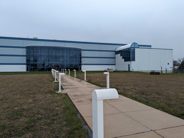 The Aurora Water Treatment Plant gets about 60% of its water from the Fox River, with the rest coming from wells around the city. Officials with Aurora's water production department recently tested the river water after a chemical foam spill in a creek in Batavia that feeds into the Fox River. (R. Christian Smith / The Beacon-News)