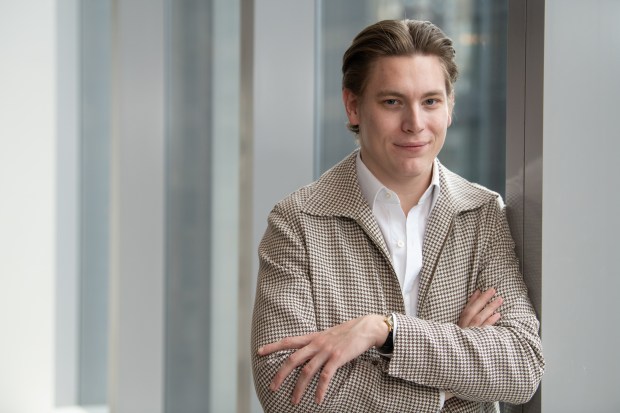 New music director of the Chicago Symphony Orchestra Klaus Mäkelä at the Mandarin Oriental New York on March 20 in New York.(Barry Williams/for Chicago Tribune)