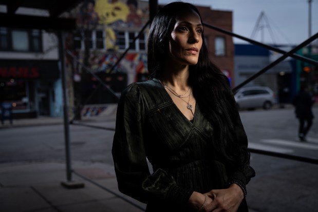 Chicago horror author Cynthia Pelayo on March 25, 2024. (E. Jason Wambsgans/Chicago Tribune)