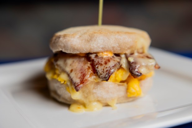 The Commercial Park breakfast sandwich. (Vincent Alban/Chicago Tribune)