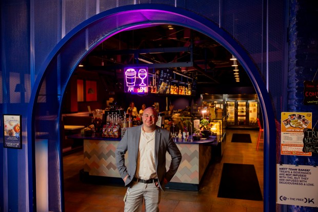 Scott Weiner, co-owner of OKAY Cannabis Dispensary and West Town Bakery. (Vincent Alban/Chicago Tribune)