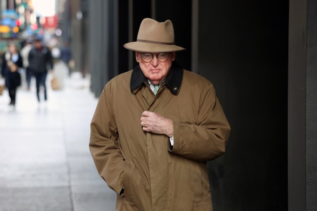 Former Chicago Ald. Edward Burke leaves the Dirksen U.S. Courthouse in Chicago during a lunch break in his corruption trial on Dec. 6, 2023. (Terrence Antonio James/Chicago Tribune)