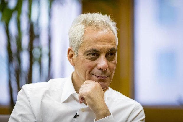 Mayor Rahm Emanuel during his final week in office on May 13, 2019, at City Hall. (Brian Cassella/Chicago Tribune)