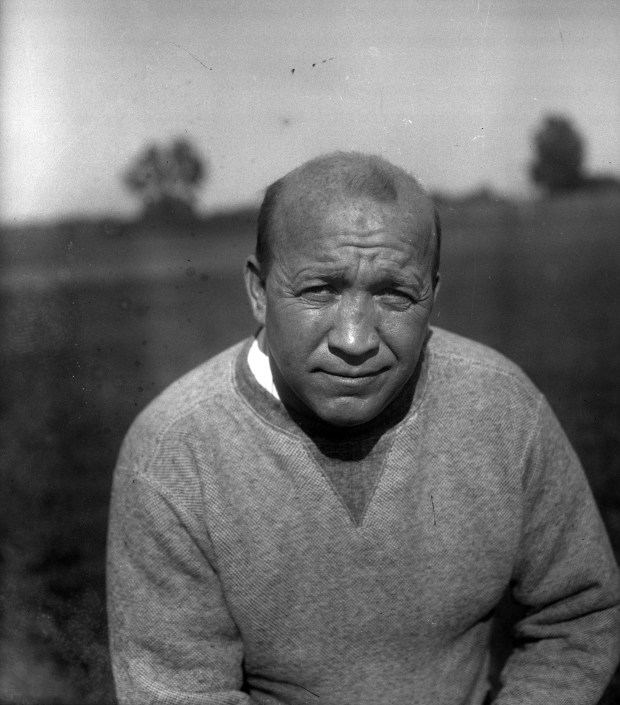 Famed Notre Dame football coach Knute Rockne, circa 1920s. (Chicago Tribune historical photo)