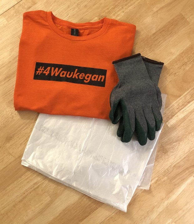 Christian Neighbors Church Earth Week participants will be provided gloves, bags and a T-shirt, when they volunteer to help clean parts of Waukegan. (Sara Weibel)