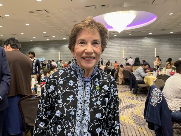 U.S. Rep Jan Schakowsky at an Iftar celebration hosted by Bushra Amiwala on March 28, 2024. Credit: Richard Requena