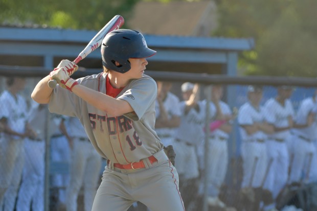 South Elgin's Justin Pold (18) bats against Bartlett during the Class 4A Geneva Regional semifinals in Geneva on Wednesday, May 22, 2024. (Mark Black / for the Beacon-News)