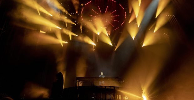 Kaskade performs at the Lollapalooza music festival in Grant Park on July 30, 2022, in Chicago. Kaskade is a headliner at Beyond Wonderland on Northerly Island this weekend. (Raquel Zaldívar/Chicago Tribune)