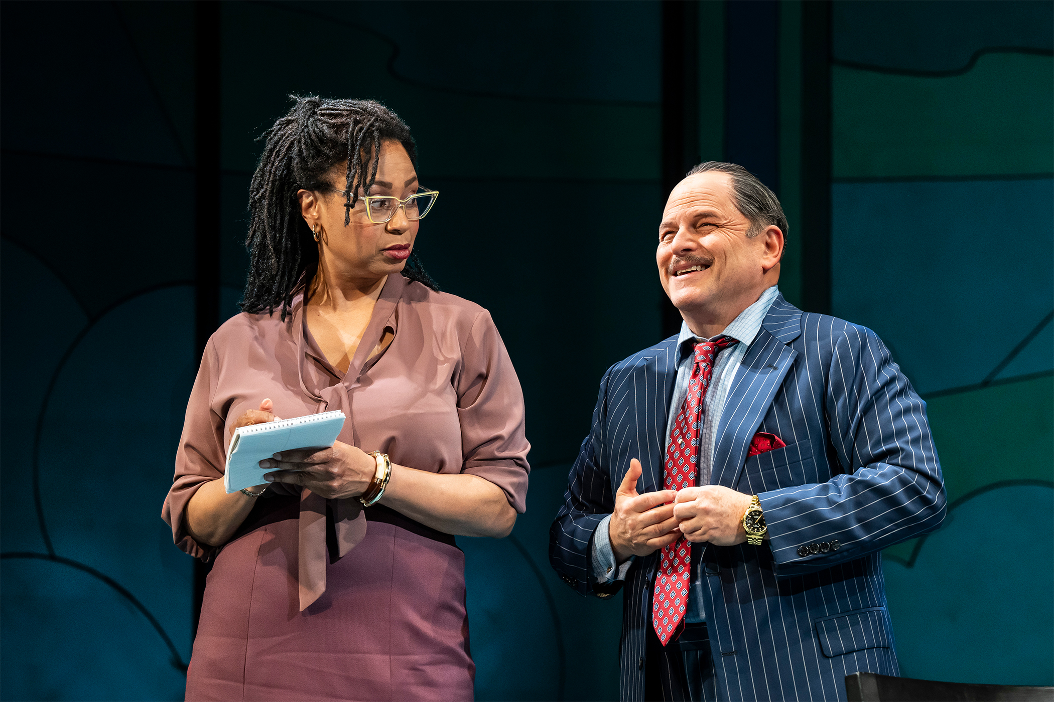 Olivia Denise Dawson and Jason Alexander in "Judgment Day" in...