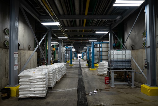 One Earth Energy ethanol plant in Gibson City, May 8, 2024. (E. Jason Wambsgans/Chicago Tribune)