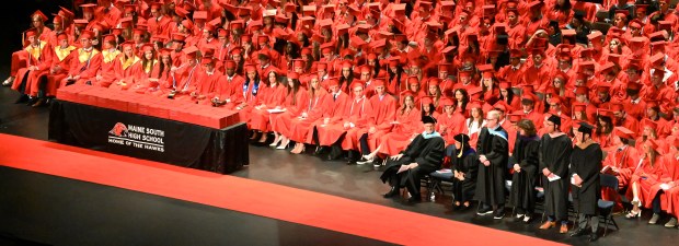 Commencement for Maine South High School in Rosemont on May 19, 2023 at the Rosemont Theatre (5400 N. River Road). (Karie Angell Luc/Pioneer Press)