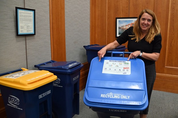 Northbrook Village Trustee Johannah K. Hebl immediately after the Northbrook Village Board of Trustees meeting on May 14, 2024. (Karie Angell Luc/Pioneer Press)