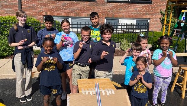 All of grade champions pose May 28, 2024, at the St. George Duck Races in Tinley Park. (Jeff Vorva/for Daily Southtown)