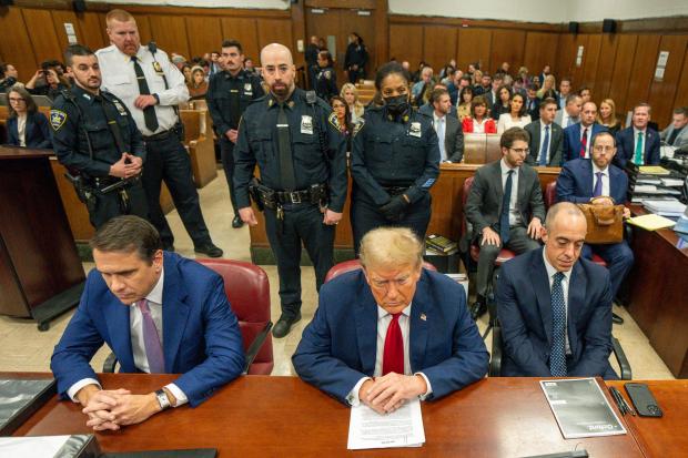 FILE - Former President Donald Trump appears at Manhattan criminal court before his trial in New York, May 16, 2024. Testimony in the hush money trial of Donald Trump is set to conclude in the coming days, putting the landmark case on track for jury deliberations that will determine whether it ends in a mistrial, an acquittal, or the first-ever felony conviction of a former American president. (Steven Hirsch/Pool Photo via AP, File)