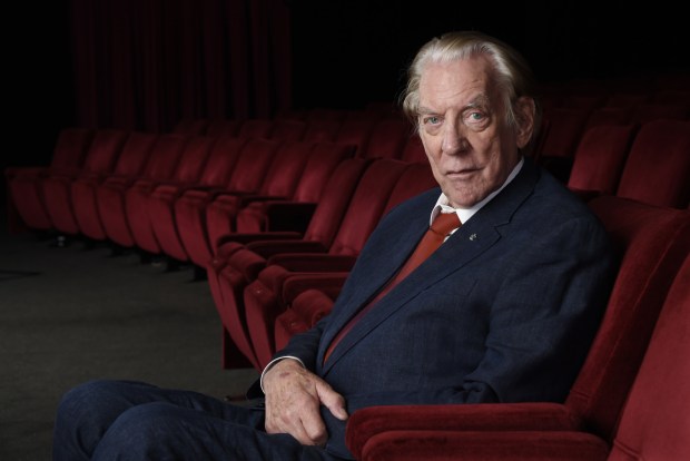 A 2017 photo of Donald Sutherland, who died June 20, 2024, taken at the Academy of Motion Picture Arts and Sciences in Beverly Hills, California. (Chris Pizzello/Invision/AP)