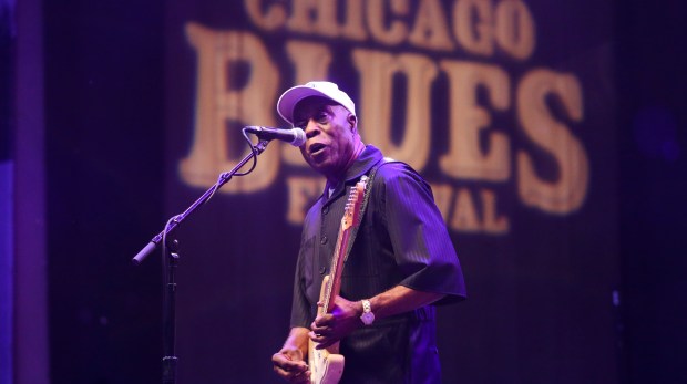 Buddy Guy performs at the 2015 Chicago Blues Festival in the Petrillo Music Shell on June 13, 2015, in Chicago. (Armando L. Sanchez/Chicago Tribune)