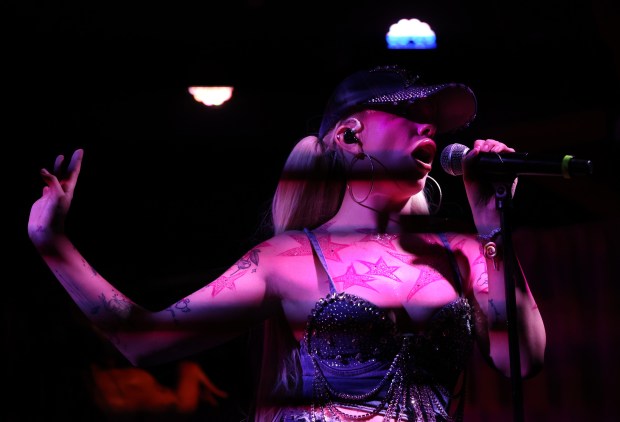 Chrissy Chlapecka performs at Schubas Tavern in Chicago on June 27, 2024. (Chris Sweda/Chicago Tribune)