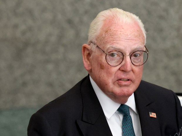 Former Ald. Ed Burke arrives for his sentencing at the Dirksen U.S Courthouse on June 24, 2024. (Antonio Perez/Chicago Tribune)