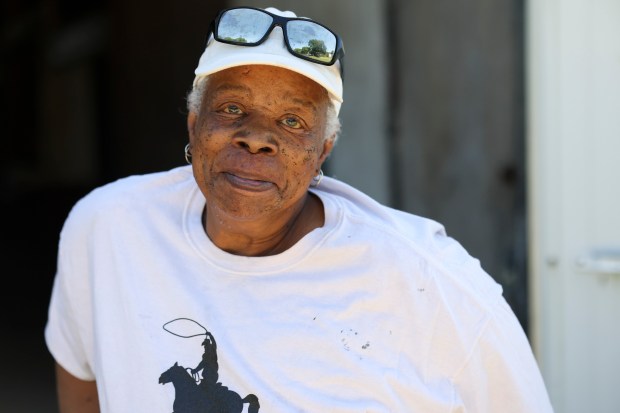 Diane McDonald at her farm in Pembroke Township on May 22, 2024. (Eileen T. Meslar/Chicago Tribune)