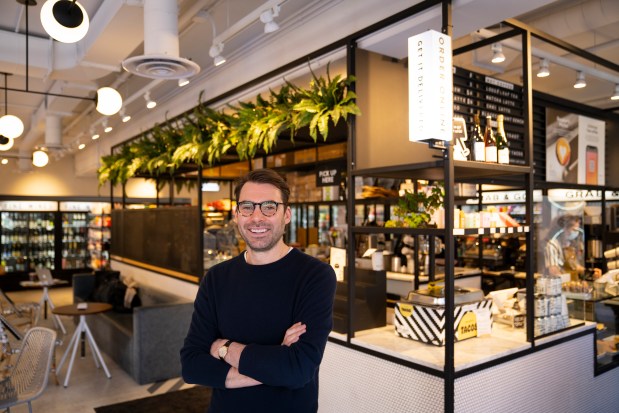 Foxtrot co-founder Mike LaVitola in the former River North location on Feb. 23, 2021. (E. Jason Wambsgans/Chicago Tribune)