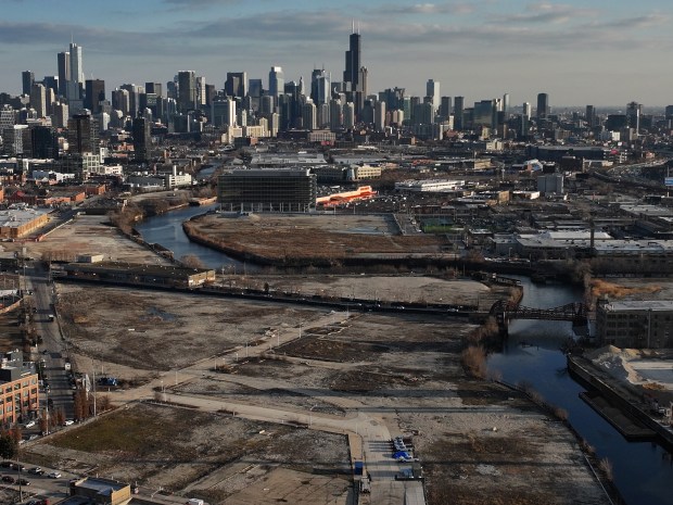 Lincoln Yards development in the Lincoln Park neighborhood on Feb. 13, 2024. (E. Jason Wambsgans/Chicago Tribune)