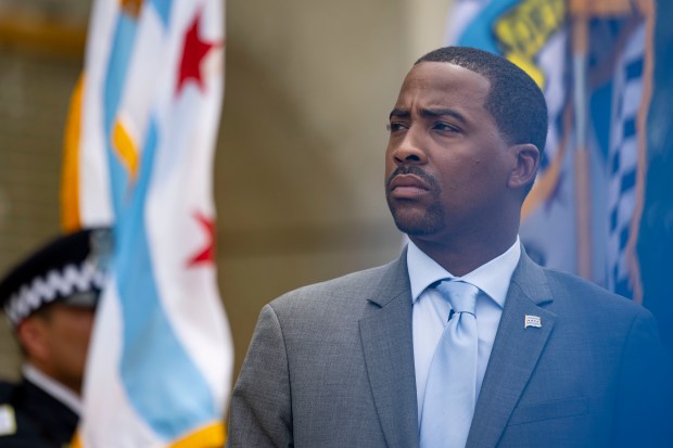 After the City Council Subcommittee on Revenue met, the first-term chair, Ald. William Hall, said the intention of the meeting is to set the ground for future debate as Mayor Johnson gets ready to introduce his 2025 budget. (Brian Cassella/Chicago Tribune)