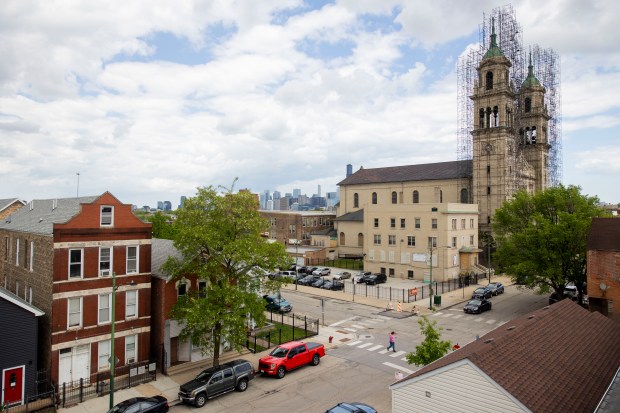 St. Adalbert Church on May 10, 2024, in the Pilsen neighborhood of Chicago. (Vincent Alban/Chicago Tribune)
