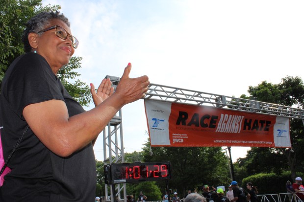 Sherialyn Byrdsong attends the 25th Annual Ricky Byrdsong Memorial Race Against Hate in Evanston. (Gina Grillo/Pioneer Press)