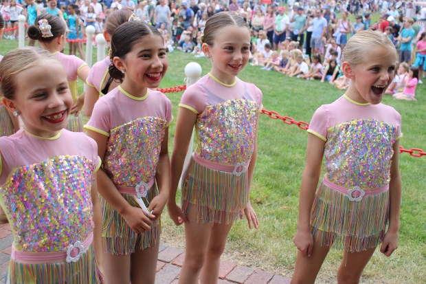 Dancers from the competition company of Studio North Academy of the Performing Arts of Wilmette perform at the 2024 Winnetka Children's Fair. (Gina Grillo/Pioneer Press)