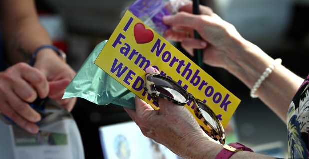 Seen at the opener of the Northbrook Farmers Market in downtown Northbrook on June 19, 2024. (Karie Angell Luc/Pioneer Press)