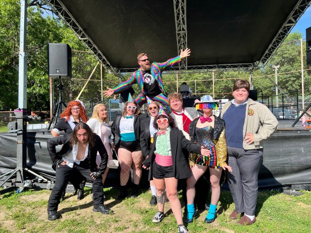 Tifani Sanders, of Rocky Horror in Abundance, said the group has many LGBTQ-plus members. The performance cast and crew have become family and spend many holidays together. (Anna Ortiz/Post-Tribune)