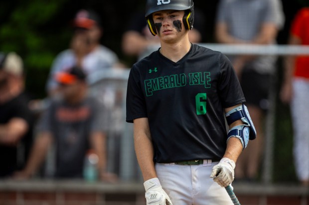 Providence's Nate O'Donnell comes up to bat against Lincoln-Way West during the Class 4A Providence Sectional final in New Lenox on Friday, May 31, 2024. (Vincent D. Johnson/for the Daily Southtown)