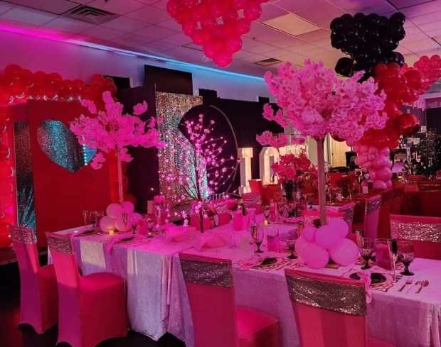 Some of the theme party settings put together by A Trio of Creations Gourmet Shake Bar in Matteson. The company does settings there but grew by doing home parties during the COVID-19 pandemic. (Tramaine Hampton-Brown)