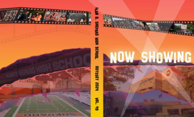 The 2024 Odyssey yearbook at Shepard High School, with the theme "Now Showing." (High School District 218)