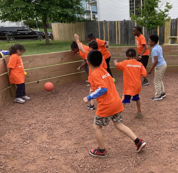 A group of children play at the Boys & Girls Club of Lake County's gun violence prevention event. (Steve Sadin/For the Lake County News-Sun)